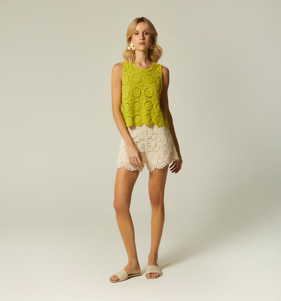 BLUSA MANGA SISA CROCHET