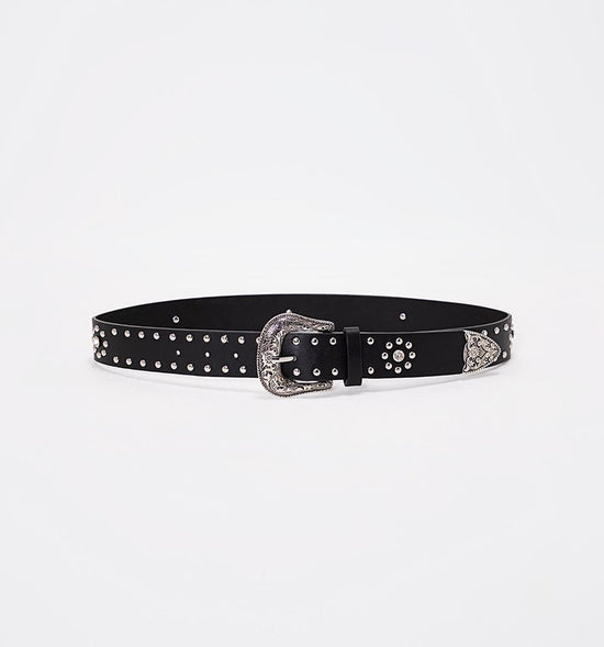 CORREA WESTERN CON  STUDS  Y STUD EN FLO