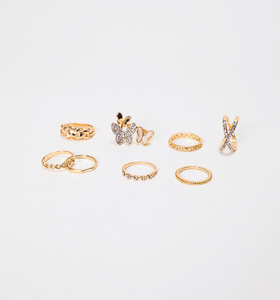 SET ANILLO MARIPOSAS