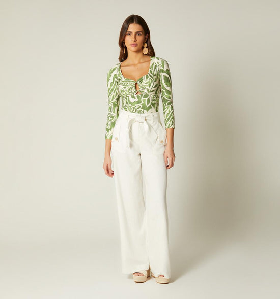 PANTALON TIRO ALTO CON CINTURON