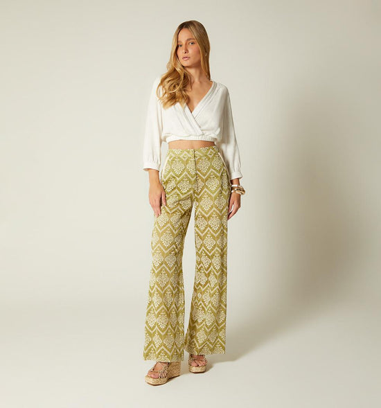 PANTALON PALAZZO TIRO ALTO
