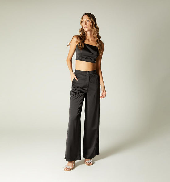 PANTALON PALAZO TIRO ALTO COSTADO CON BR