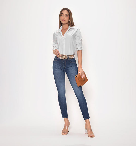 JEAN ULTRASLIM TIRO ALTO, CINCO BOLSILLO