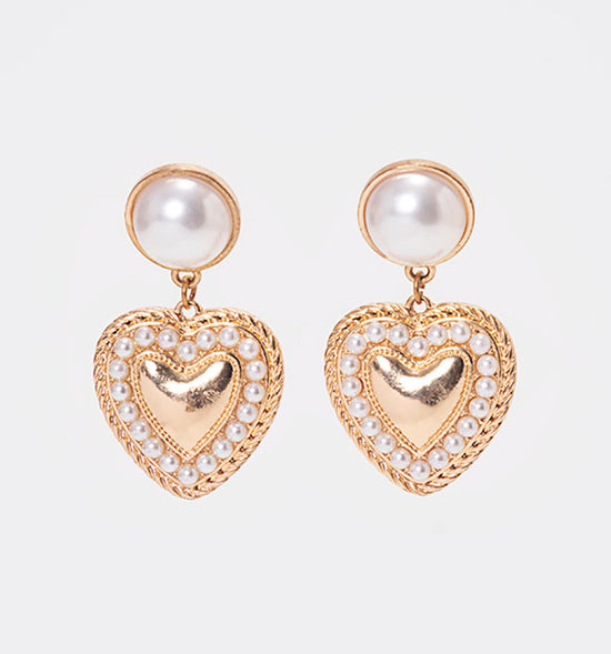 ARETES CORAZON Y PERLAS