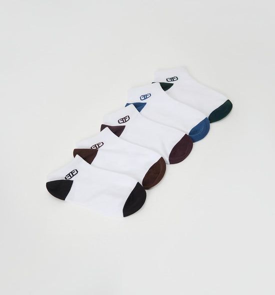 MEDIAS PUNTERA Y TALON COLOR SET X5