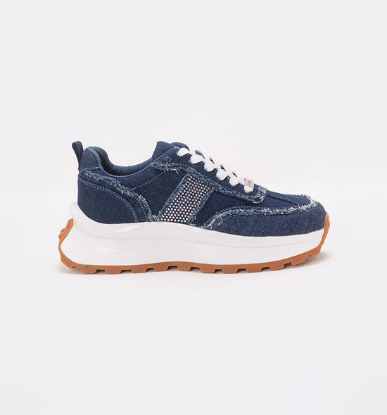 TENNIS DEPORTIVO PLATAFORMA EN DENIM CON