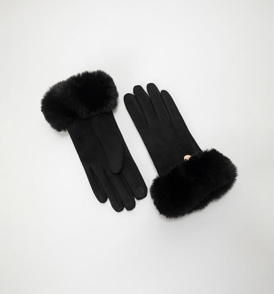 GUANTES SUEDE CON PELO