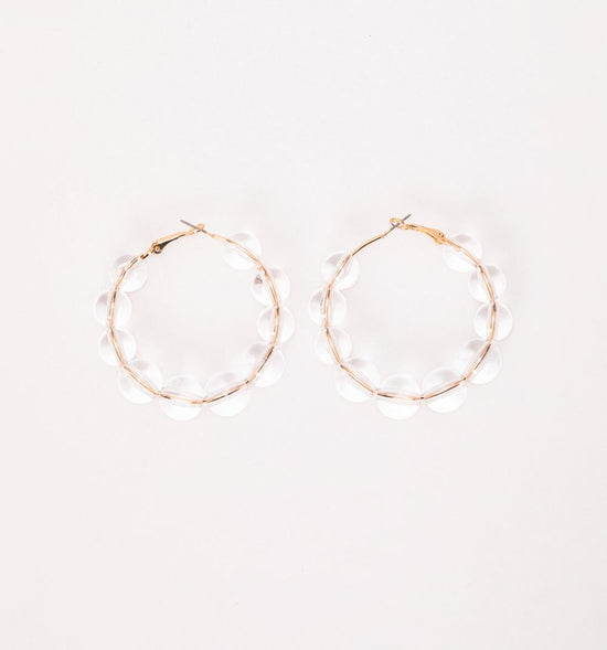 ARETES CANDONGA PERLA TRANSPARENTE