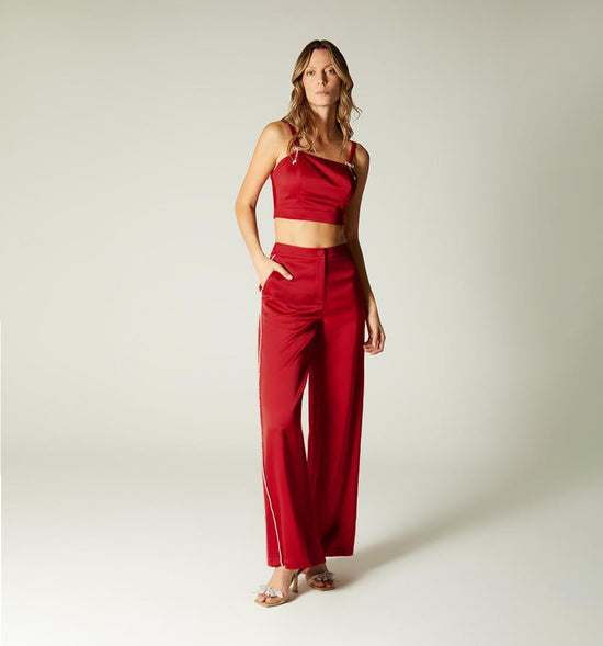 PANTALON PALAZO TIRO ALTO COSTADO CON BR