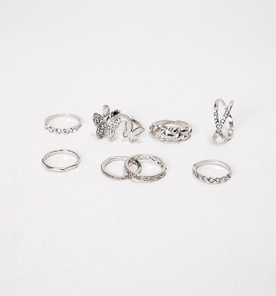 SET ANILLO MARIPOSAS