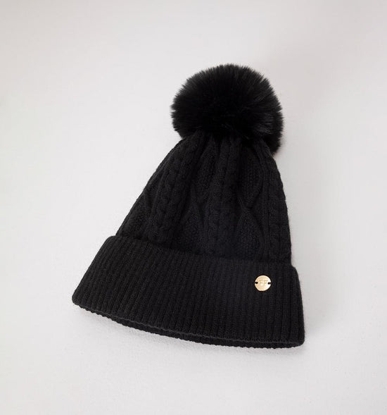 GORRO TEJIDO CON POMPOM