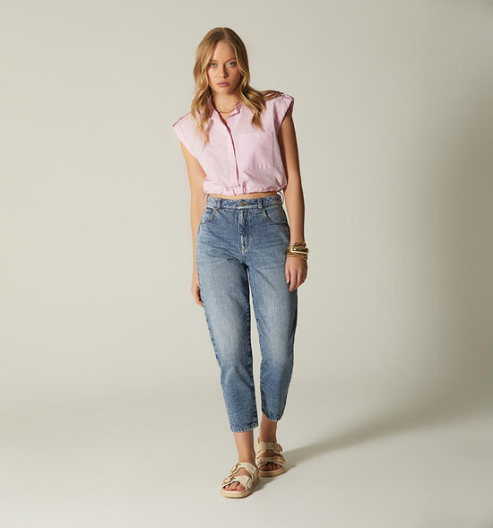 JEAN SKINNY TIRO ALTO CINCO BOLSILLOS