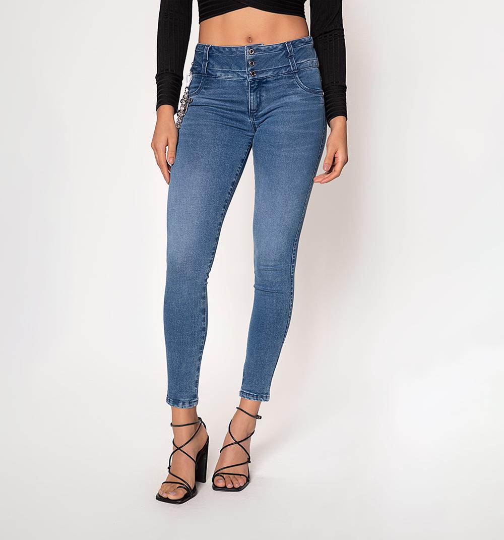 JEAN ULTRASLIM TIRO MEDIO, PRETINA ANCHA - 2