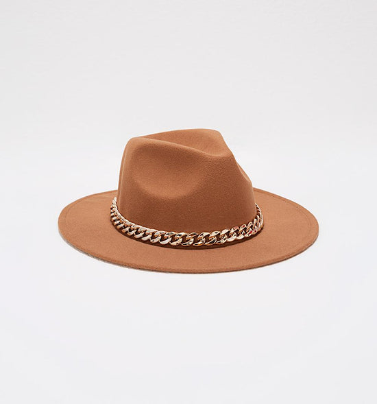 SOMBRERO FEDORA CON CADENA - 2