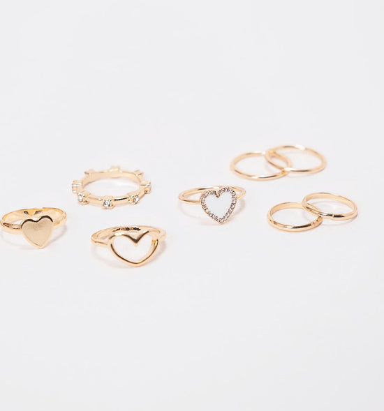 SET ANILLOS CORAZON