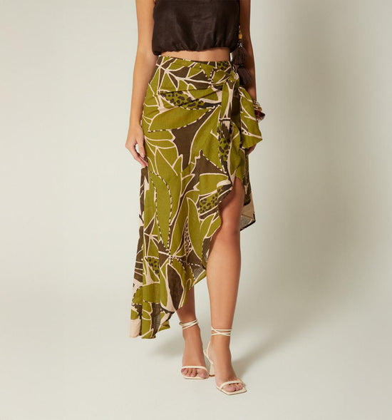 FALDA WRAP CON BOLERO Y AMARRE
