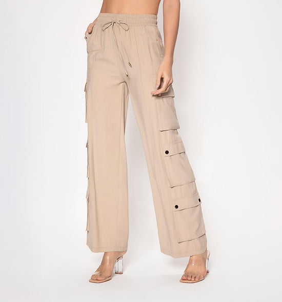 PANTALON CARGO PRETINA RESORTADA