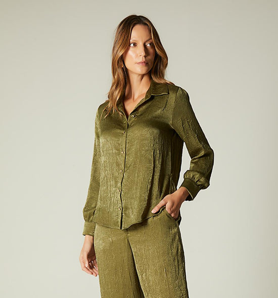 BLUSA CAMISERA MANGA LARGA