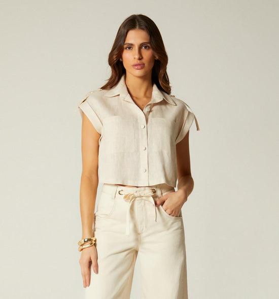 BLUSA BOXY MANGA CORTA
