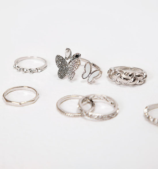 SET ANILLO MARIPOSAS