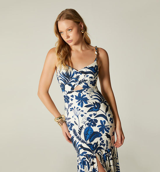 VESTIDO LARGO TIRA CON CADENA
