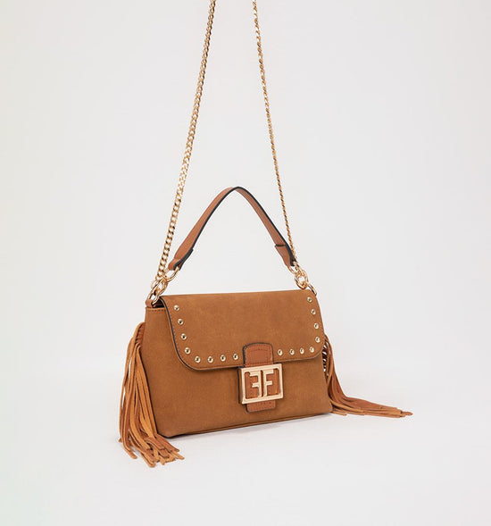 BOLSO MANOS LIBRES CON FLECOS Y TACHES - 2