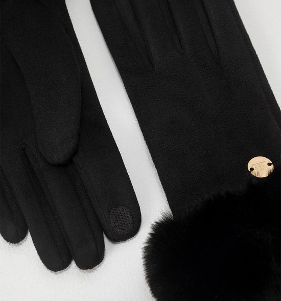 GUANTES SUEDE CON PELO