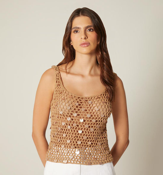 BLUSA DE TIRAS EN CROCHET