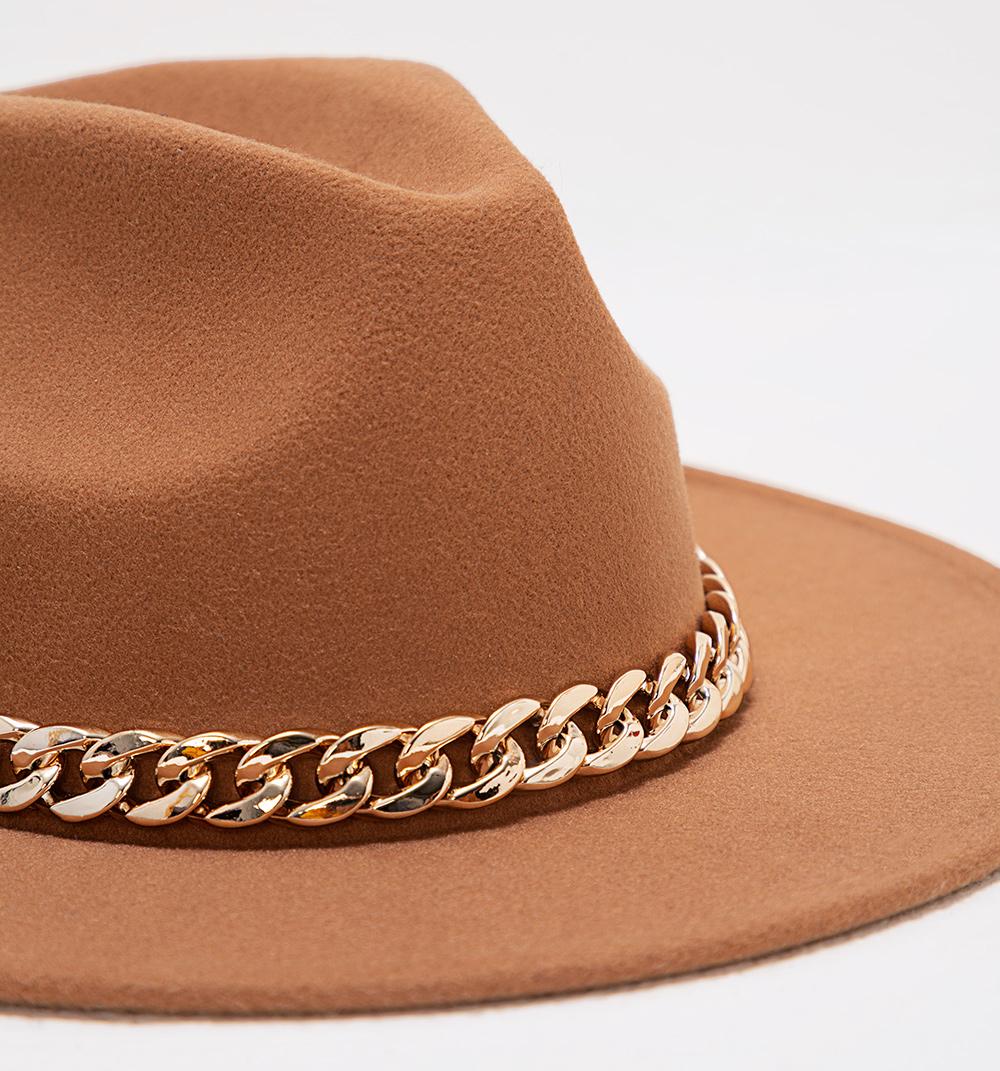 SOMBRERO FEDORA CON CADENA - 3