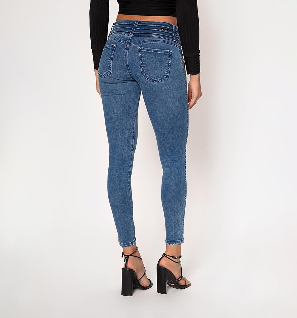 JEAN ULTRASLIM TIRO MEDIO, PRETINA ANCHA - 4