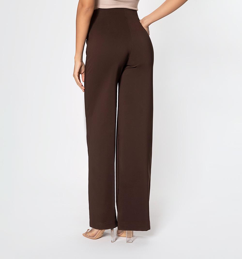 PANTALON PALAZO TIRO ALTO CON PRENSES Y - 4