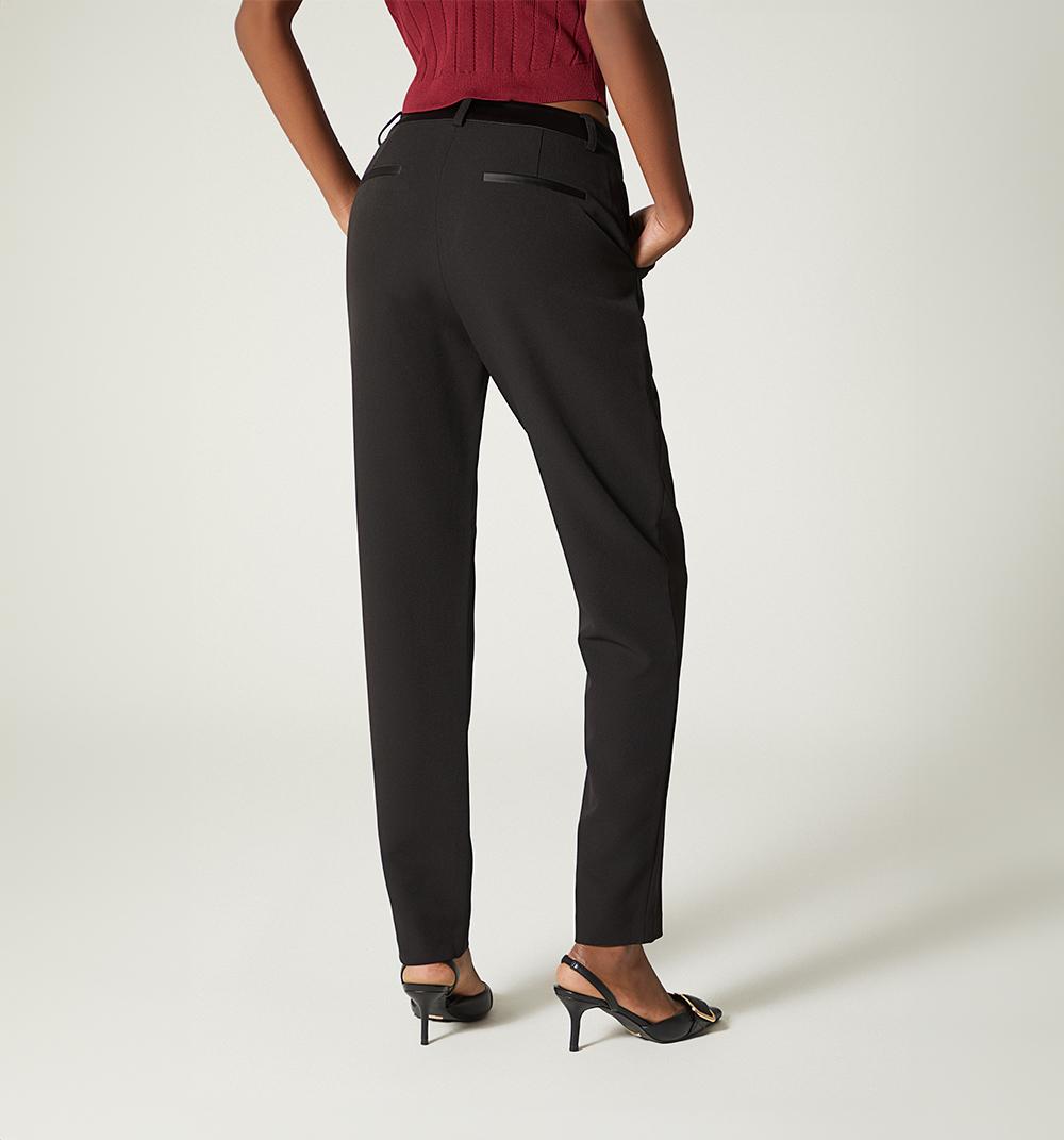 PANTALON CON PRETINA EN SATIN - 4